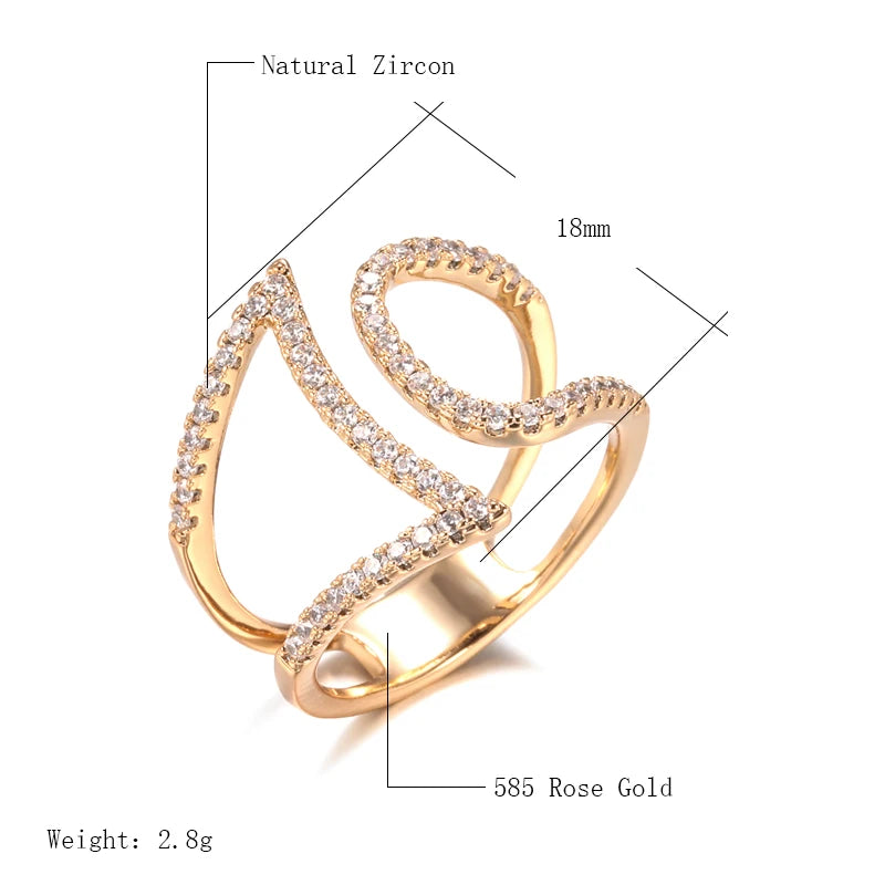 Major Flare Party Ring - Rose Gold Plated Major Flare Party Ring - Rose Gold Plated